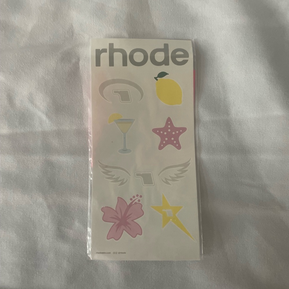 Rhode By Hailey Beiber - Official Those Summer Club Lemontini Temporary Tattoos